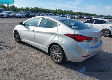 2015 Hyundai Elantra Se из США, поврежденный, VIN 5NPDH4AE7FH615796